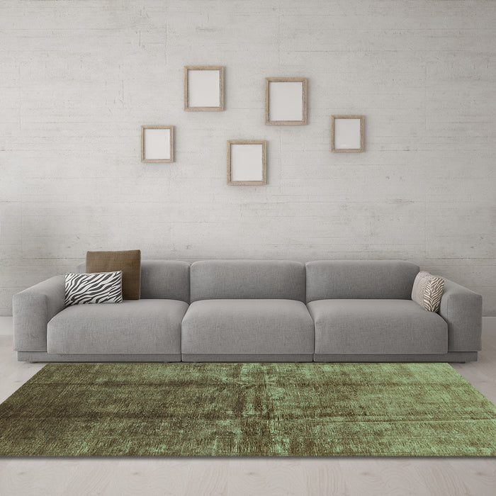 Machine Washable Oriental Light Blue Industrial Rug in a Living Room, wshurb1245lblu