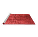 Industrial Red Washable Rugs