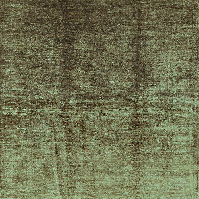 Square Machine Washable Oriental Light Blue Industrial Rug, wshurb1245lblu