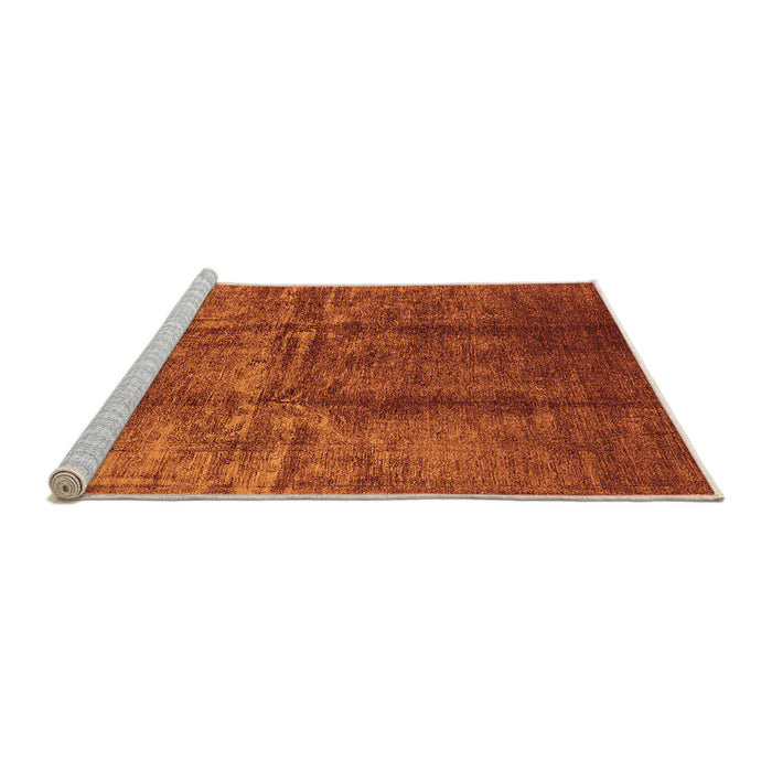 Sideview of Machine Washable Oriental Orange Industrial Area Rugs, wshurb1245org
