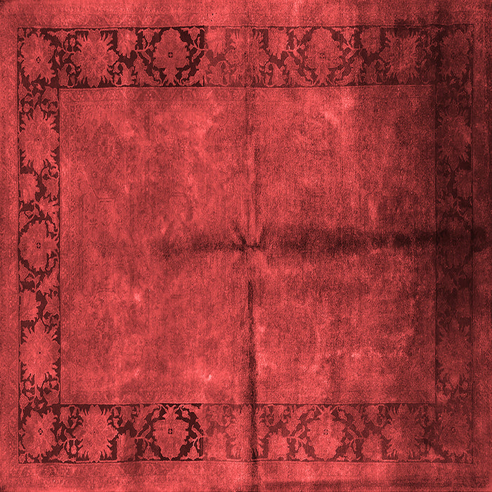 Machine Washable Oriental Red Industrial Rug, wshurb1246red