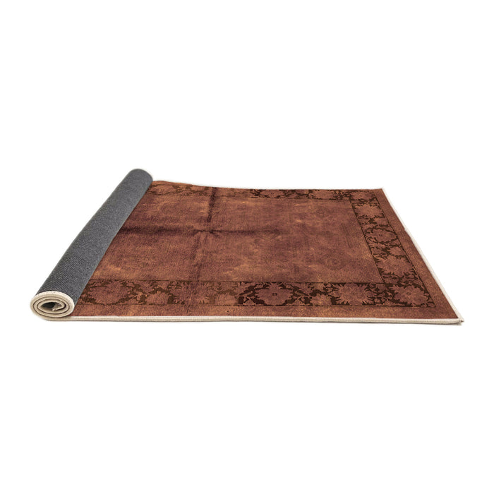 Sideview of Oriental Orange Industrial Rug, urb1246org