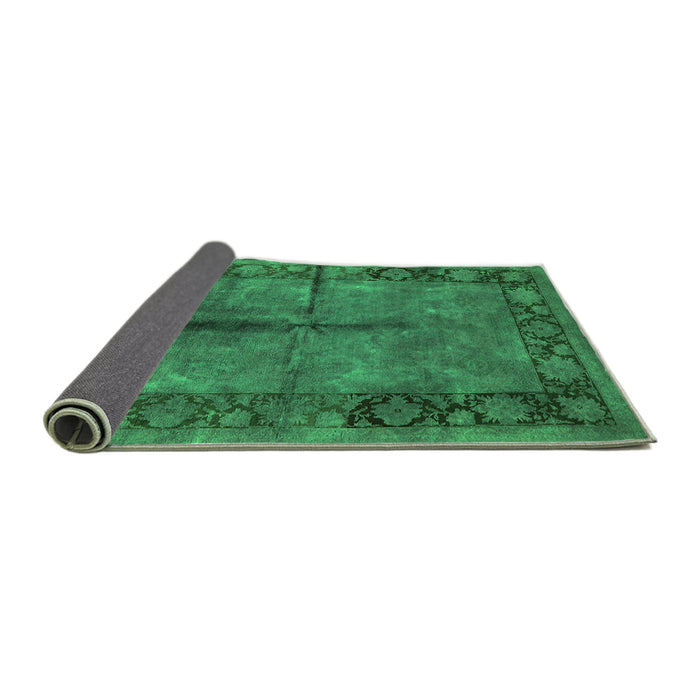 Sideview of Oriental Green Industrial Rug, urb1246grn