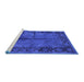 Sideview of Machine Washable Oriental Blue Industrial Rug, wshurb1246blu