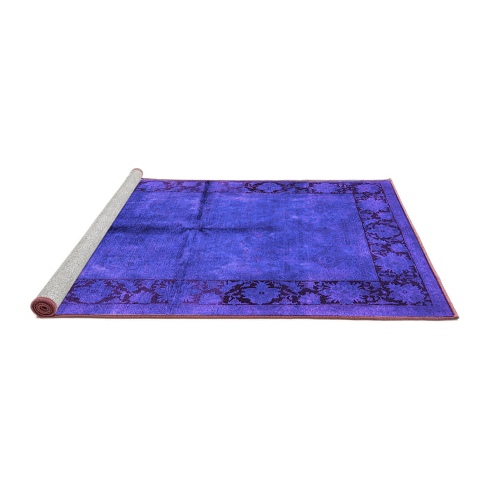 Sideview of Machine Washable Oriental Purple Industrial Area Rugs, wshurb1246pur