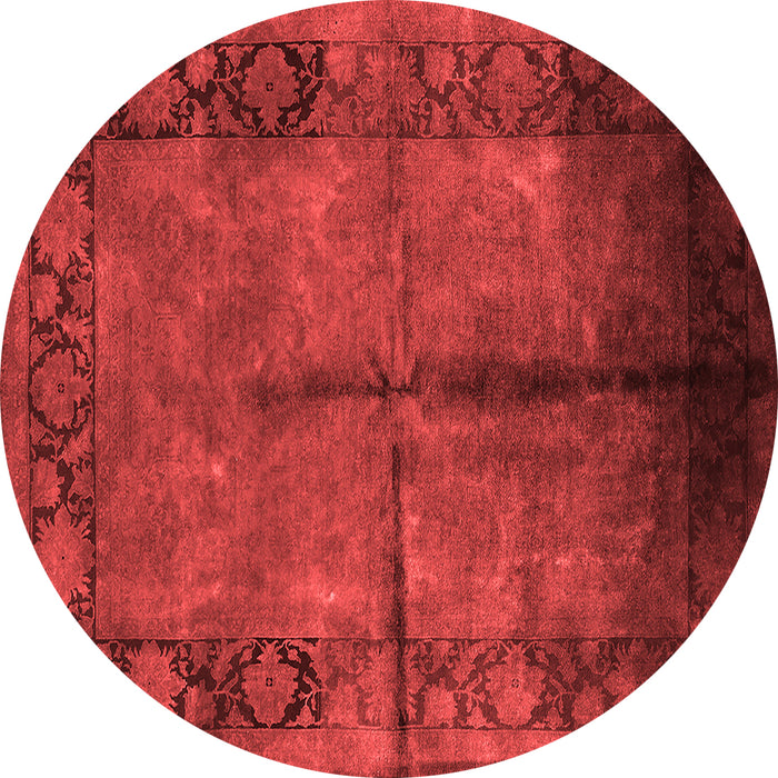 Machine Washable Oriental Red Industrial Rug, wshurb1246red