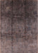 Machine Washable Industrial Modern Mauve Taupe Purple Rug, wshurb1247