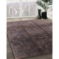 Mid-Century Modern Mauve Taupe Purple Oriental Rug, urb1247