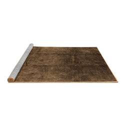 Sideview of Machine Washable Oriental Brown Industrial Rug, wshurb1247brn