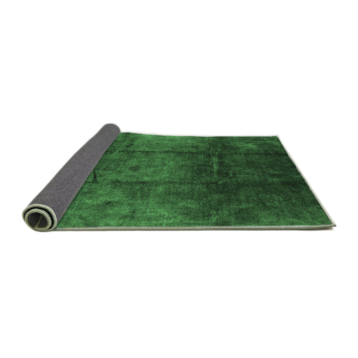 Sideview of Oriental Emerald Green Industrial Rug, urb1247emgrn