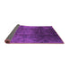 Sideview of Oriental Purple Industrial Rug, urb1247pur