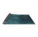 Sideview of Oriental Light Blue Industrial Rug, urb1247lblu