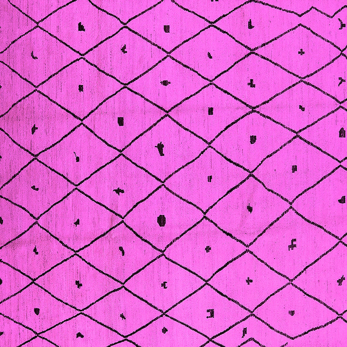 Square Machine Washable Solid Pink Modern Rug, wshurb1248pnk