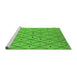 Sideview of Machine Washable Solid Green Modern Area Rugs, wshurb1248grn