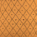 Square Machine Washable Solid Orange Modern Area Rugs, wshurb1248org