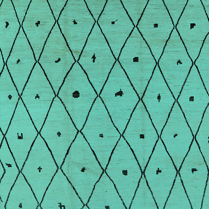 Solid Turquoise Modern Rug, urb1248turq