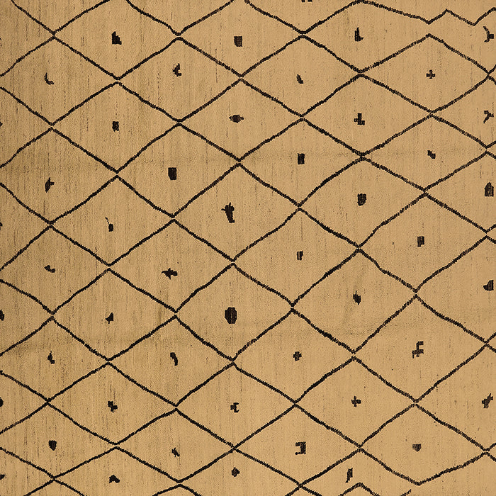 Square Machine Washable Solid Brown Modern Rug, wshurb1248brn