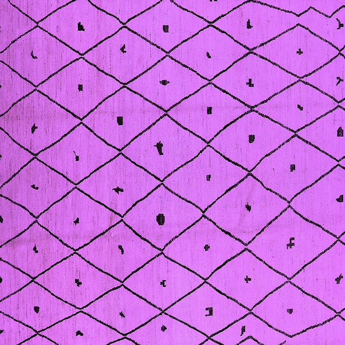 Square Solid Purple Modern Rug, urb1248pur