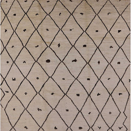 Square Machine Washable Industrial Modern Dark Almond Brown Rug, wshurb1248