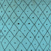 Square Machine Washable Solid Light Blue Modern Rug, wshurb1248lblu