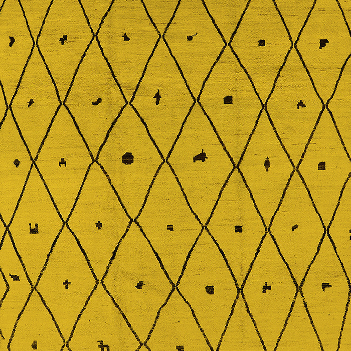 Solid Yellow Modern Rug, urb1248yw