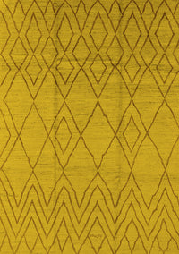 Solid Yellow Modern Rug, urb1249yw