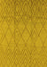 Solid Yellow Modern Rug, urb1249yw