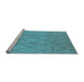 Sideview of Machine Washable Solid Light Blue Modern Rug, wshurb1249lblu