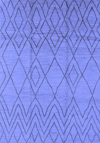 Solid Blue Modern Rug, urb1249blu