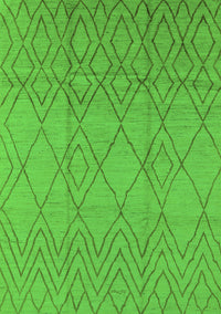 Solid Green Modern Rug, urb1249grn