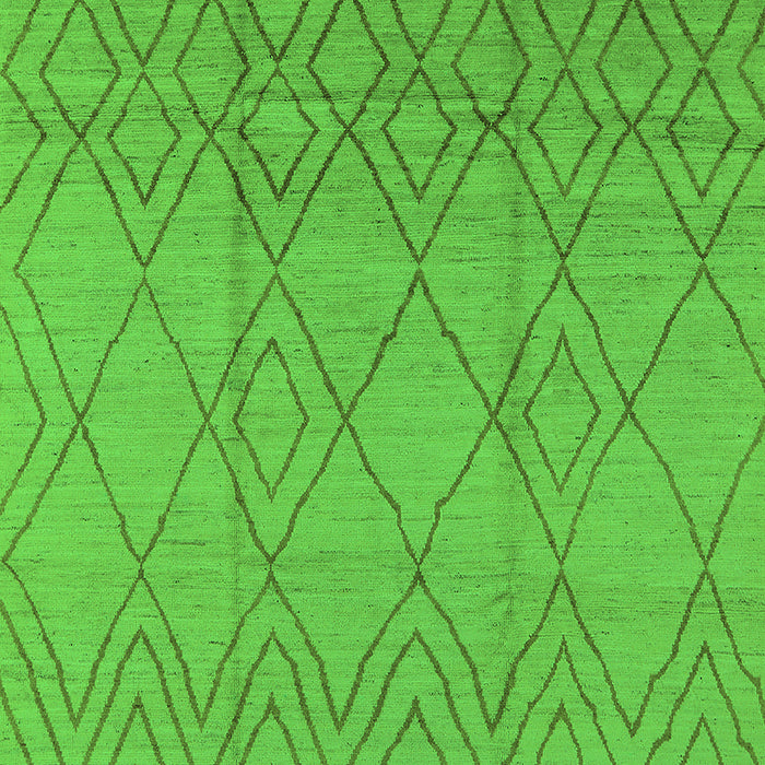 Solid Green Modern Rug, urb1249grn