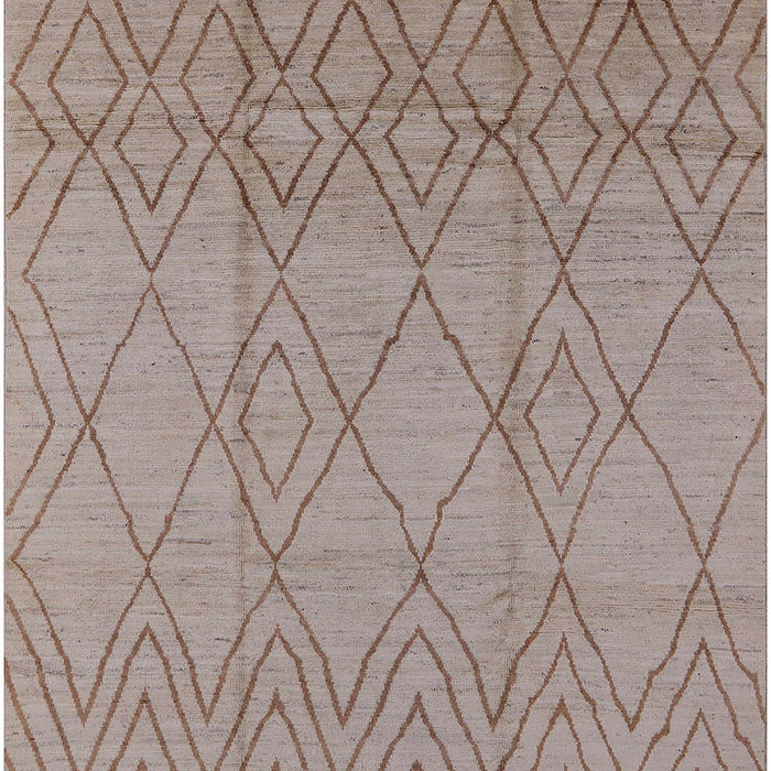 Mid-Century Modern Dark Almond Brown Solid Rug, urb1249
