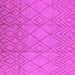 Square Solid Pink Modern Rug, urb1249pnk