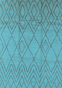 Solid Light Blue Modern Rug, urb1249lblu