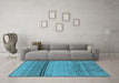 Machine Washable Solid Light Blue Modern Rug in a Living Room, wshurb1250lblu