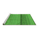 Sideview of Machine Washable Solid Green Modern Area Rugs, wshurb1250grn