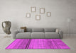 Machine Washable Solid Pink Modern Rug in a Living Room, wshurb1250pnk