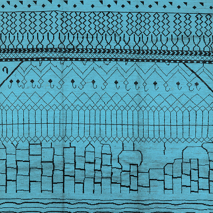 Solid Light Blue Modern Rug, urb1250lblu