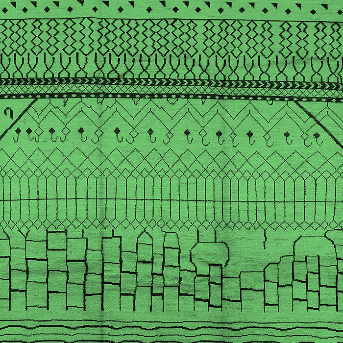 Machine Washable Solid Emerald Green Modern Area Rugs, wshurb1250emgrn