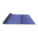 Sideview of Solid Blue Modern Rug, urb1250blu