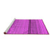 Sideview of Machine Washable Solid Pink Modern Rug, wshurb1250pnk