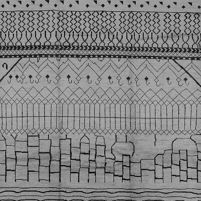 Machine Washable Solid Gray Modern Rug, wshurb1250gry