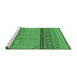 Sideview of Machine Washable Solid Emerald Green Modern Area Rugs, wshurb1250emgrn