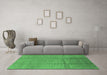 Machine Washable Solid Emerald Green Modern Area Rugs in a Living Room,, wshurb1251emgrn