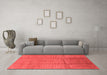 Modern Red Washable Rugs