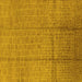 Square Machine Washable Solid Yellow Modern Rug, wshurb1251yw