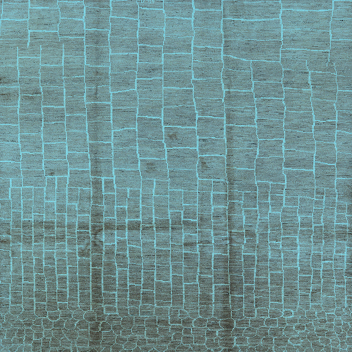 Square Solid Light Blue Modern Rug, urb1251lblu