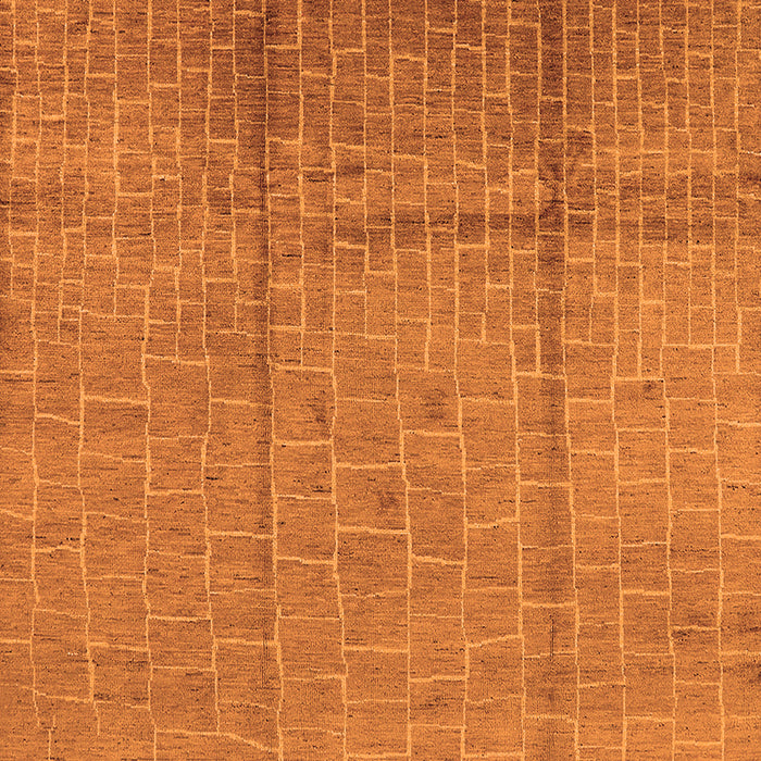 Solid Orange Modern Rug, urb1251org