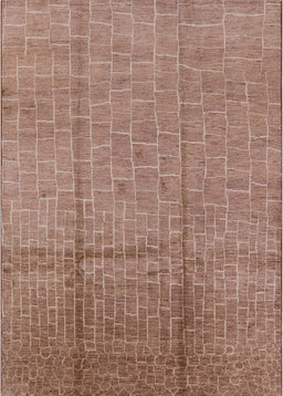 Mid-Century Modern Light Copper Gold Solid Rug, urb1251