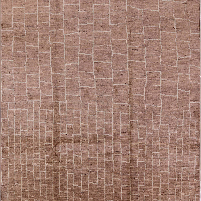 Mid-Century Modern Light Copper Gold Solid Rug, urb1251